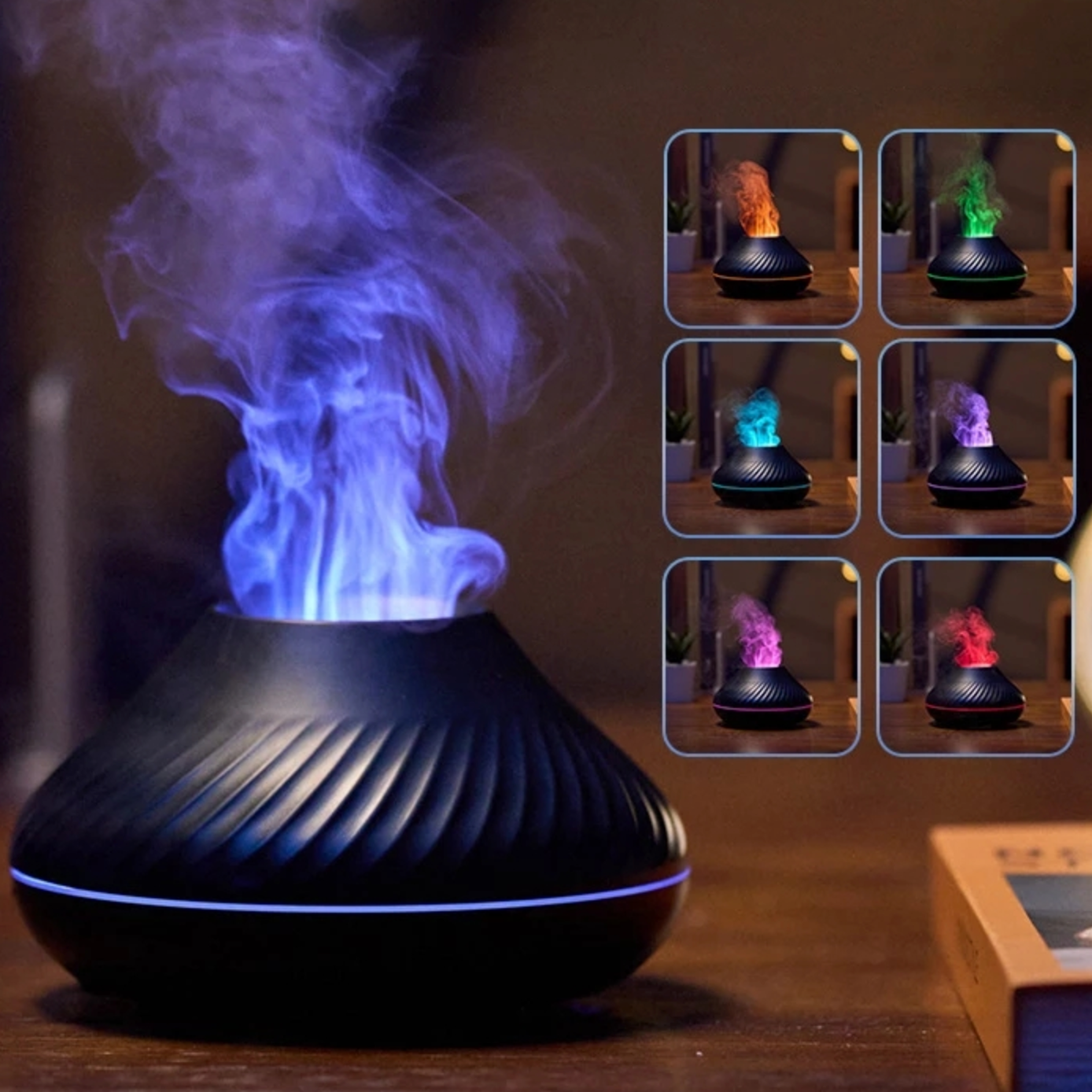 Diffuseur d'Huile Essentielle Effet Flamme - jaimemonsommeil